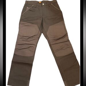Sold PRO Original Fit Work Pants Mens 32x32 Brown Reinforced Canvas Jeans